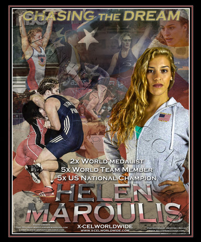 Helen Maroulis Limited Edition Signed Lithograph /750 - X-Athletic